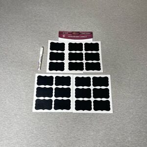 Kitchen Mflable Chalkboard 21 Sticker Labels with Chalk Marker Set